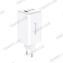 Wall Charger Proove Pocket GaN Max 100W (2*Type-C + USB) white