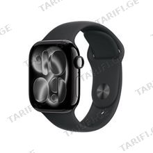 Apple Watch Series 11 GPS 42mm Jet Black Aluminium Case With Black Sport Band MEQT4 S/M სმარტ საათი