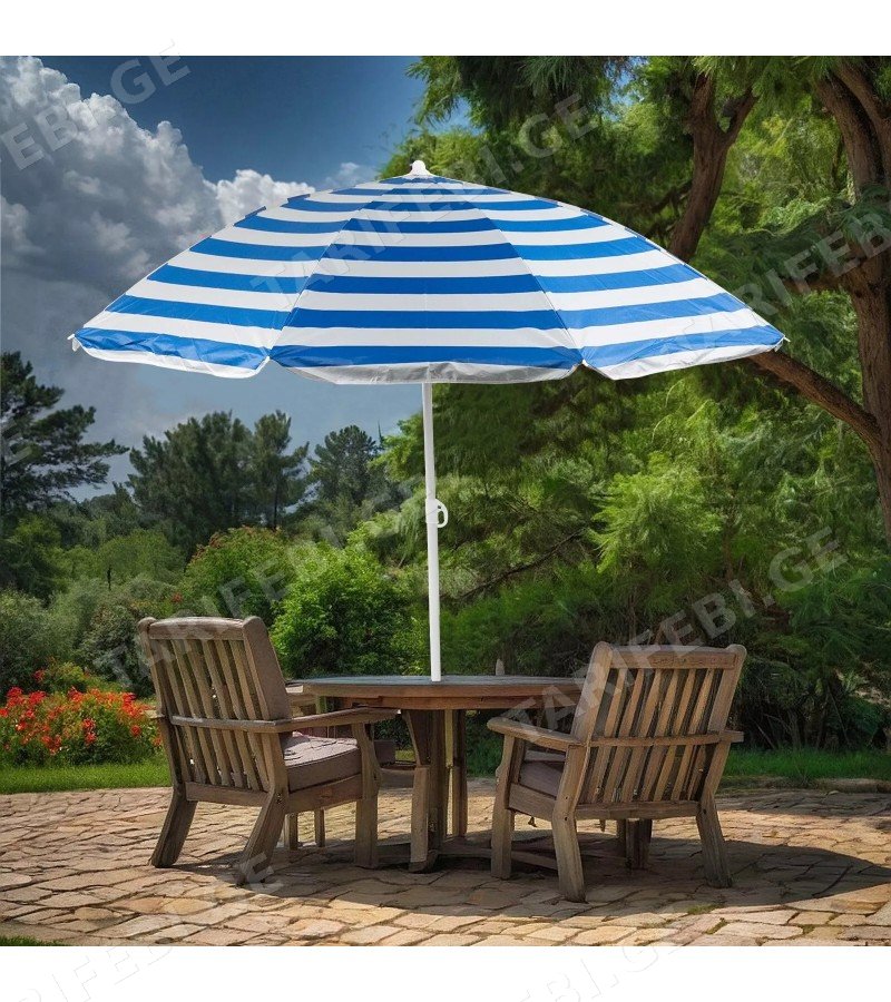 ბაღის ქოლგა ღერძით SU103-1 ზომა:D140 X H150 CM