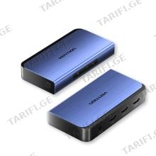 VENTION AKEL0-EU 1 In 2 Out HDMI Splitter Blue Aluminum Alloy Type EU Standard 4K@60Hz