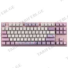 VARMILO VEM87 DREAMS ON BOARD EC V2 JASMINE PINK სადენიანი მექანიკური კლავიატურა
