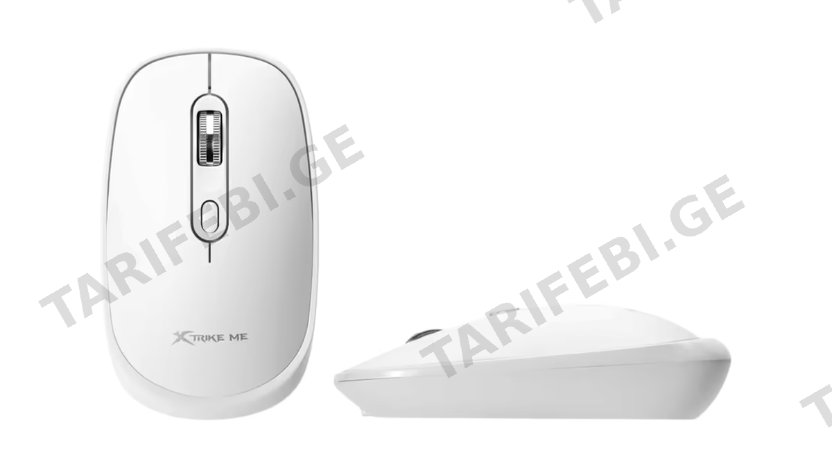 XTRIKE GW-119 DUAL-MODE Wireless + Rechargeable Mouse White (4692)
