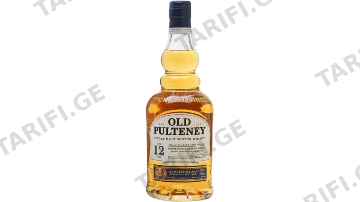 ერთალაოიანი შოტლანდიური ვისკი Old Pulteney, 12 წლიანი - 0.7L