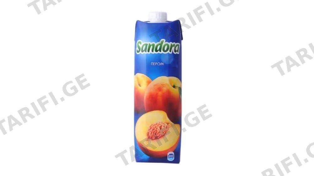 Sandora წვენი ატამი 0.97ლ