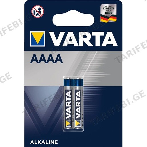 ელემენტი Varta 04061 101 402 AAAA Alkaline 2 ც