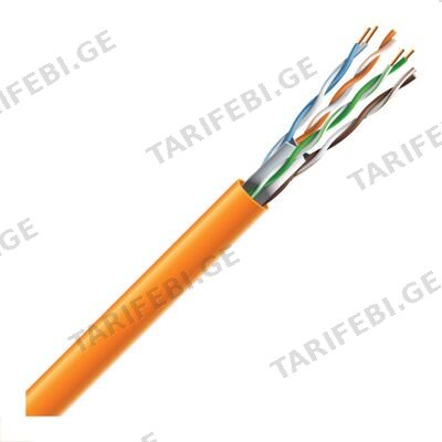 ქსელის კაბელი CAT 6 U/UTP 4x2x23 AWG-CU - HFFR - DATA / LAN CABLE H.S 8544.49.20.00.00