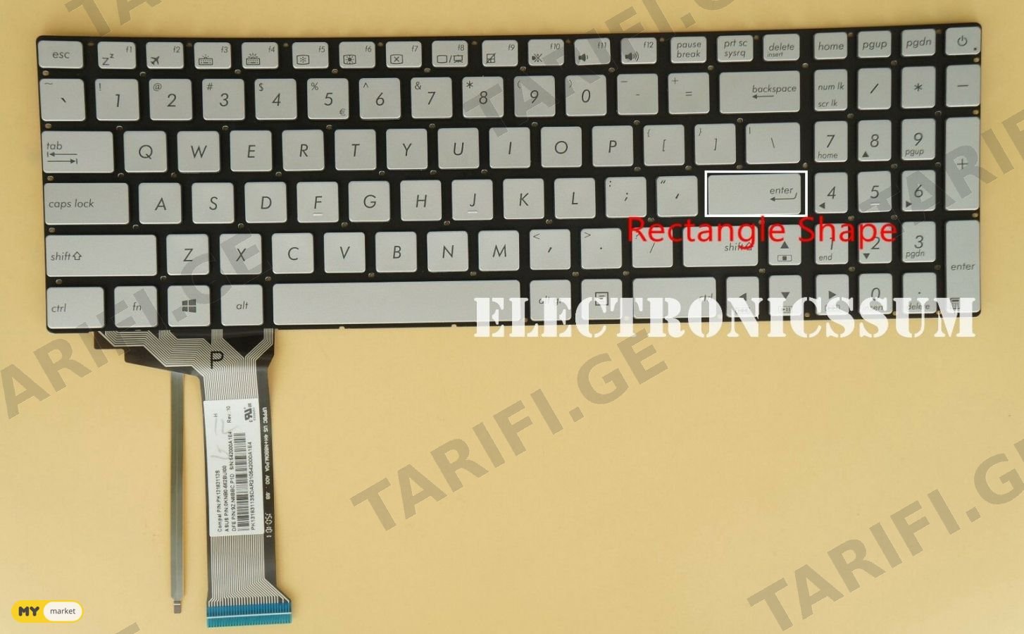 ASUS N551 N751 keyboard with backlit