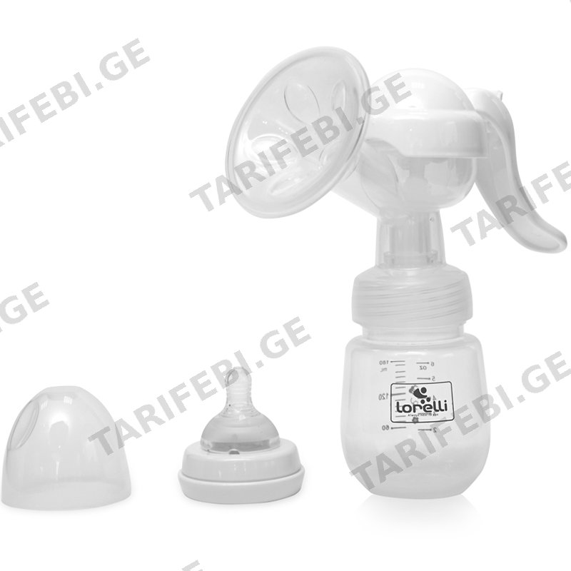 მექანიკური რძის გამოსაწველი ბოთლით LORELLI 1022062 (180 ML)