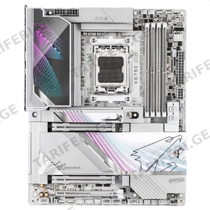 დედა დაფა GIGABYTE X870E A MASTER X3D ICE AM5 DDR5 256GB