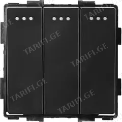 ჩამრთველი ჩარჩოს გარეშე Socket Style 3 შავი