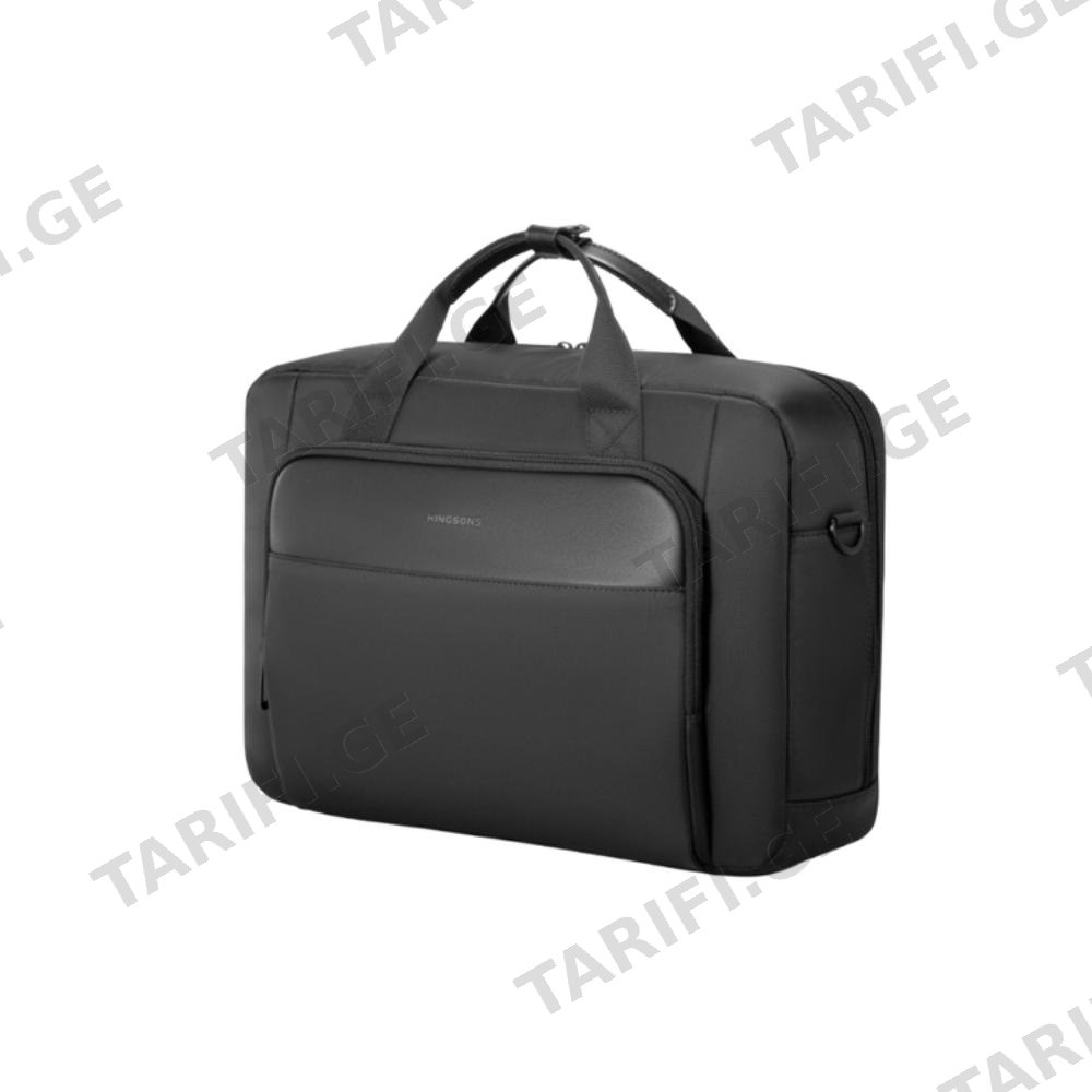 ნოუთბუქის ჩანთა Kingsons 15.6″ Laptop Bag Black – KS25743