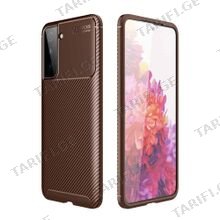 კარბონის ქეისი Samsung Galaxy S21 Focus Carbon Case - ყავისფერი
