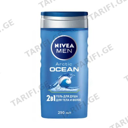 ნივეა - მამაკაცის შხაპის გელი 2X1 Arctic Ocean 250მლ