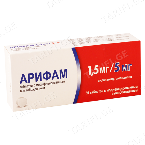 არიფამი ტაბლეტი 1.5მგ+5მგ #30