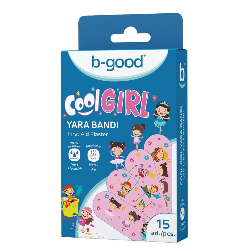 ლეიკოპლასტირი B-good საბავშვო Cool Girl წყალგაუმტარი  #15