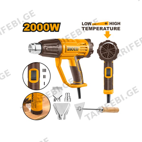 ტექნიკური ფენი 2000 W Proline Li-Ion (HG200047) INGCO