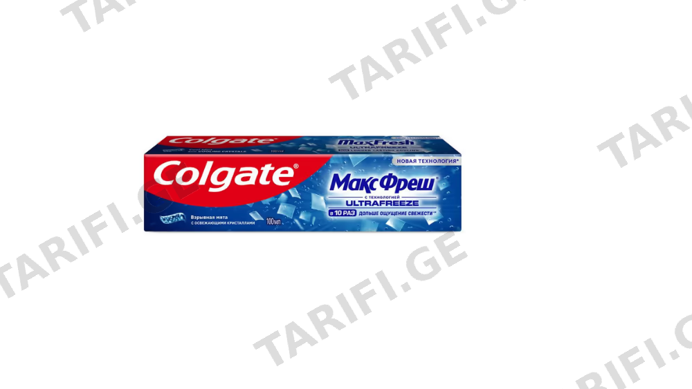 კბილის პასტა "COLGATE" MaxFresh, Cool Mint, ლურჯი 100 მლ. (2154)