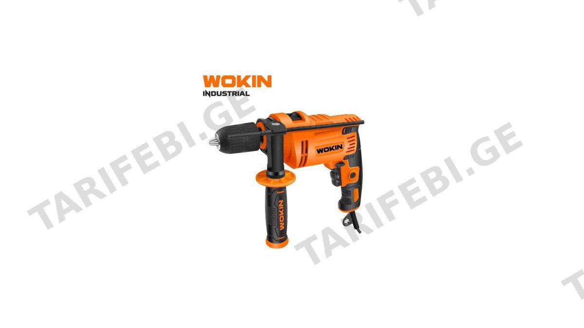 ბურღი Wokin 784275, 750W, 3000Rpm, Hammer Drill, Black/Orange