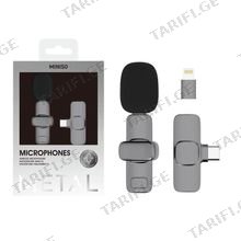 MINISO Mini Wireless Microphone for Phones Model: SW-MCW03 მიკროფონი