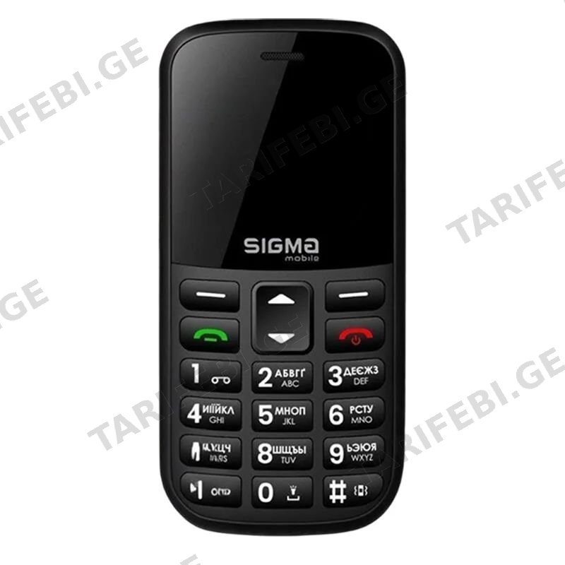 მობილური ტელეფონები SIGMA Comfort 50 CF115 Easy Black