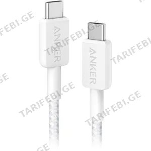 Anker 322 USB-C to USB-C 6ft White A81F6H21