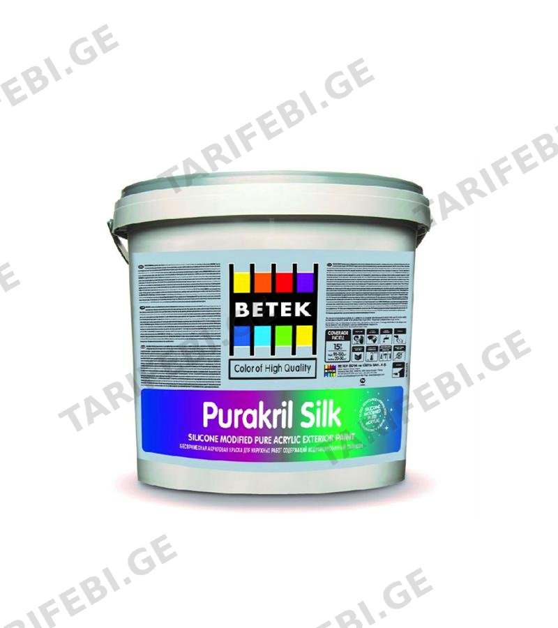 საღებავი Betek PURAKRIL SILK RG 1 2.5ლტ