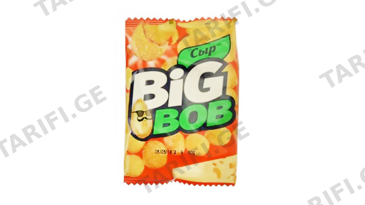 არაქისი "BIG BOB" ყველის არომატით 90 გრ (BIG PACK)