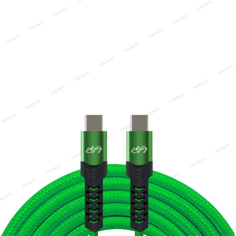 ტენე Type-C to Type-C 1.3m Ginventor 100044