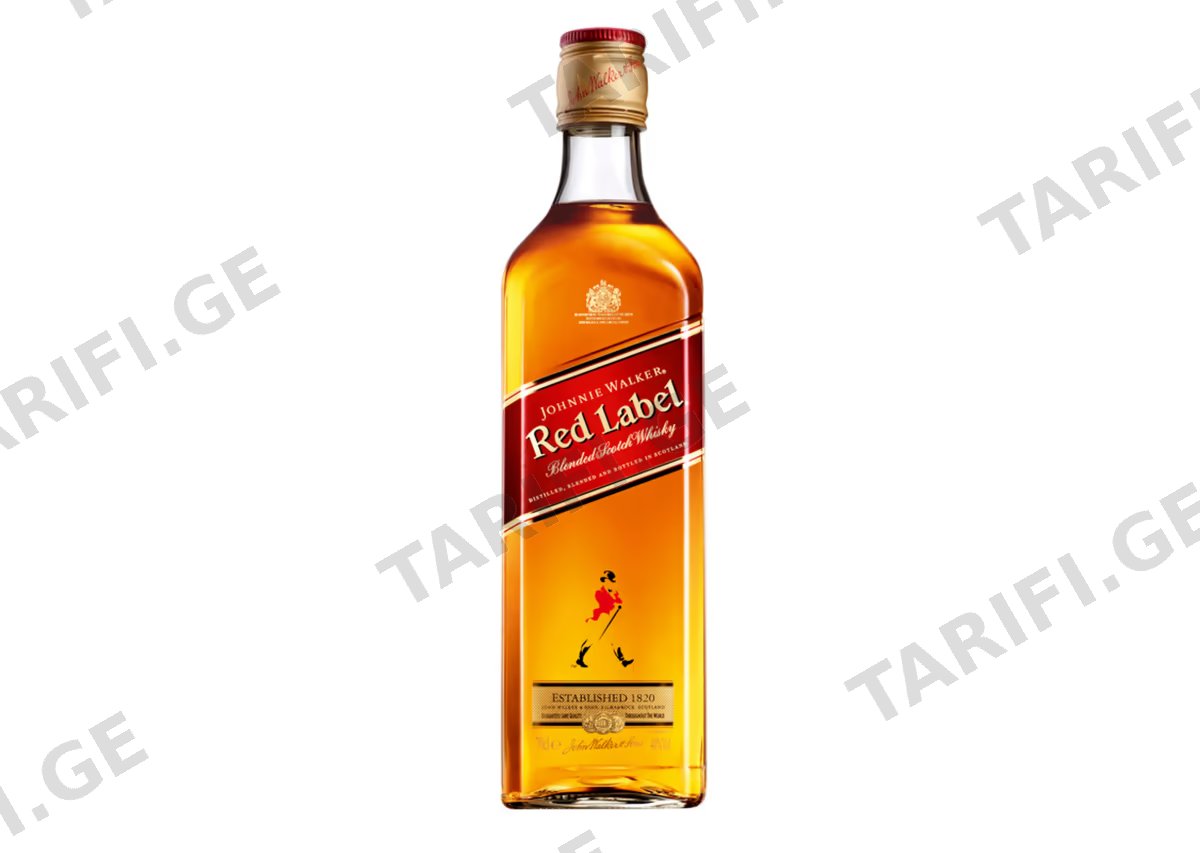 შოტლანდიური ვისკი Johnnie Walker Red Label - 0.7L