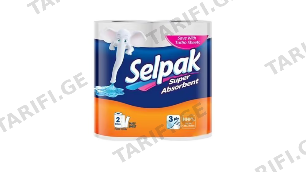 სელპაკ პირსახოცი 12x2ც 3 ფენა (9671023),