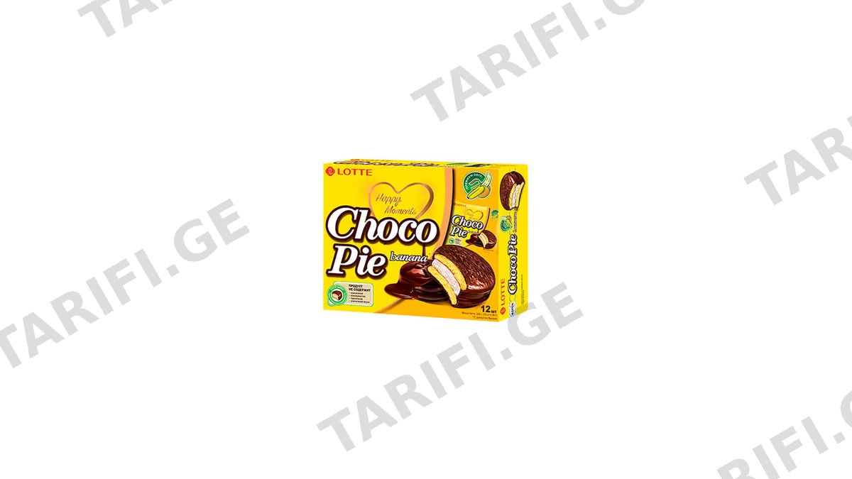 CHOCO PIE ბანანის ბისკვიტი 336გრ