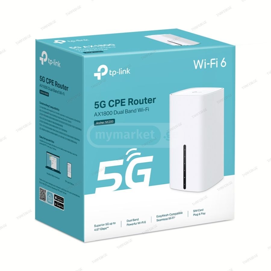 TP-LINK 5G SIM Archer NX200 Wireless Gigabit Router