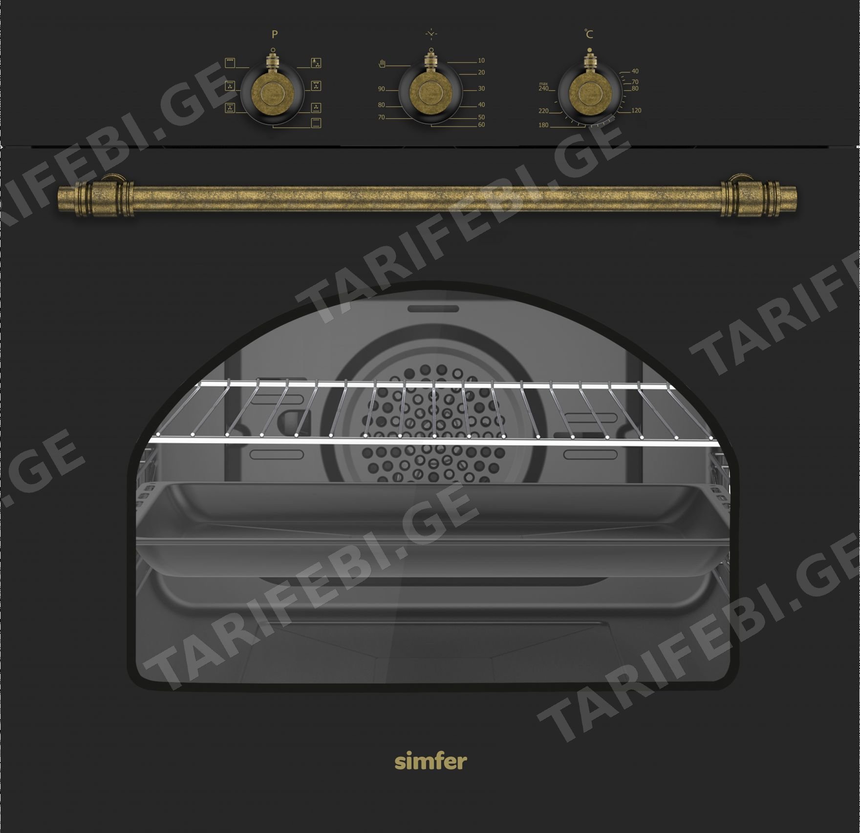 ჩასაშენებელი ღუმელი Simfer B6ES108RSA GEO (T.R)