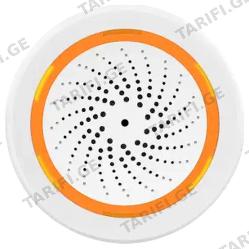 ჭკვიანი აუდიო ვიზუალური სირენა MOES ZSS-LO-SLA-U-MS 90 DB ZIGBEE