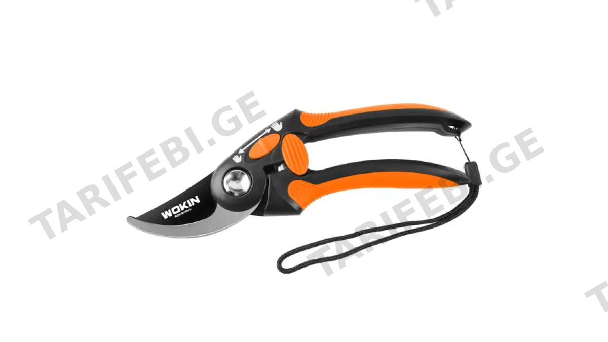 სეკატორი Wokin 312028, 8", BYPASS PATTERN PRUNING SHEAR, Orange/Black
