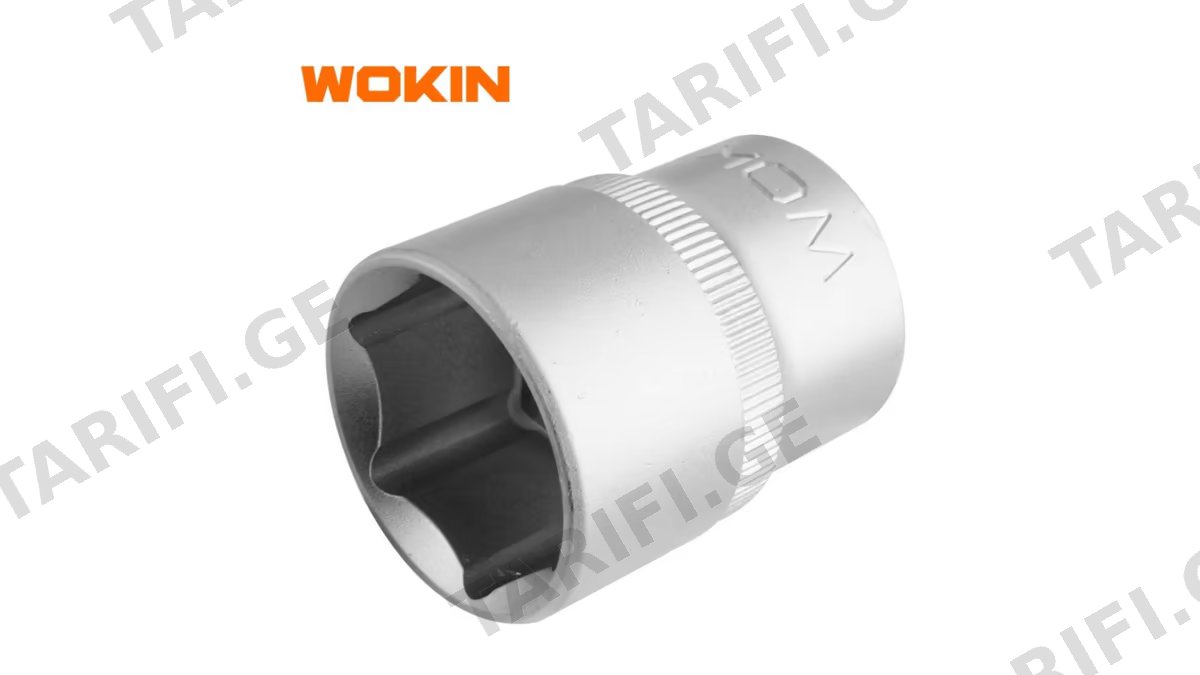 ქანჩის გასაღების პირი Wokin 154518, 1/2″, 18MM, Drive Socket (INDUSTRIAL), Silver