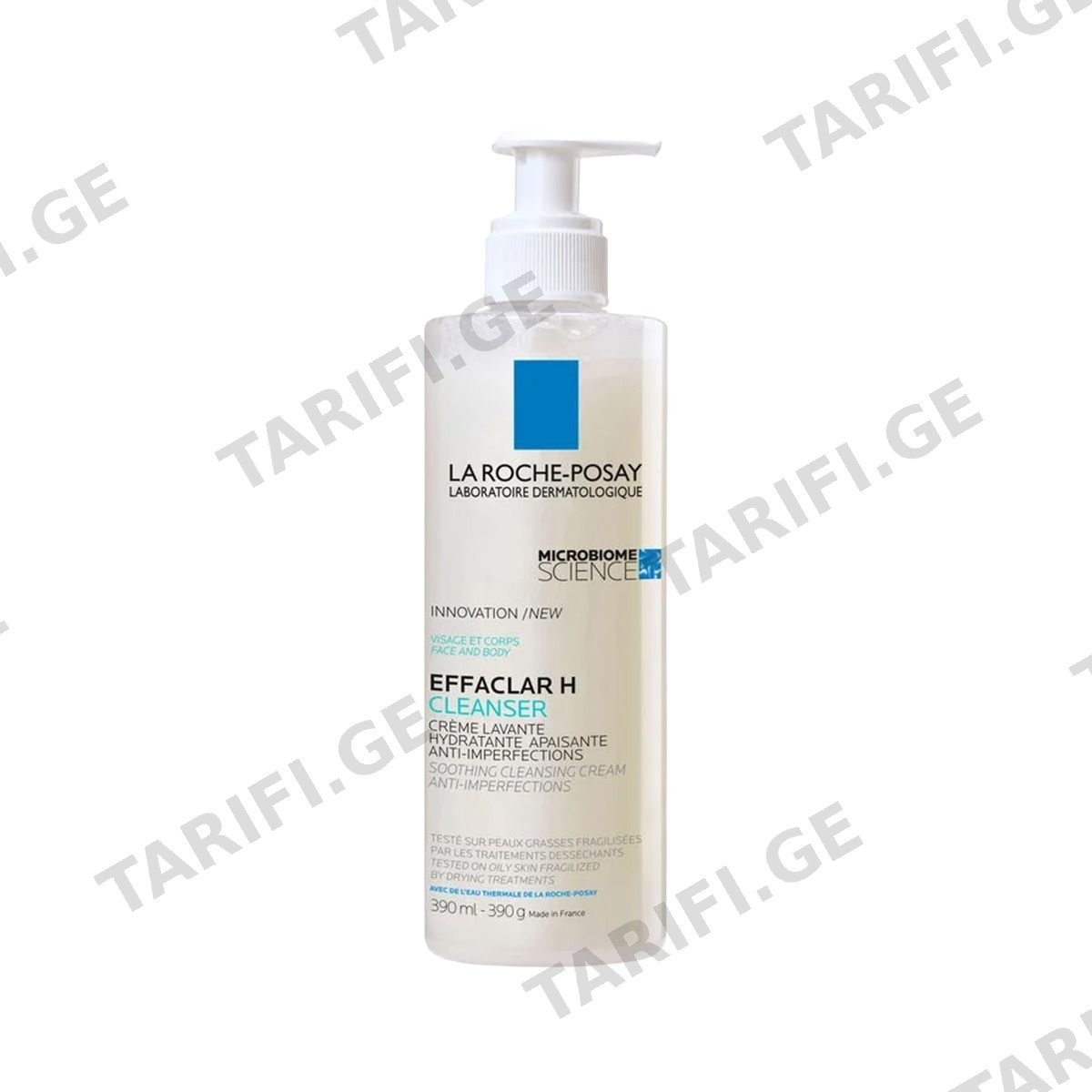 დასაბანი კრემი Effaclar H 390 მლ 7773 ლა როშ-პოზე - La Roche-Posay