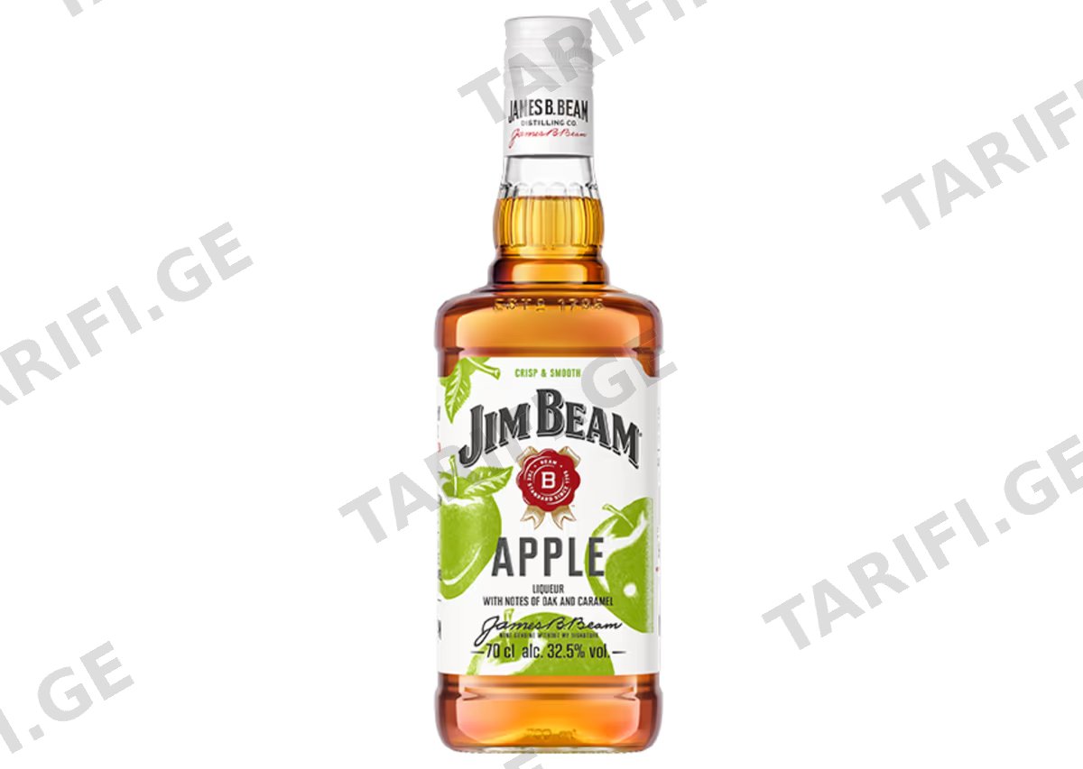 ბურბონი Jim Beam. ვაშლის - 0.7L