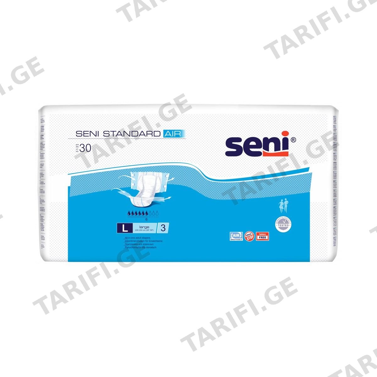სტანდარტი 100-150კგ L 30 ცალი 3596 სენი - Seni