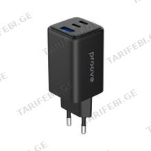 Wall Charger Proove Pocket GaN 65W (2*Type-C + USB) black