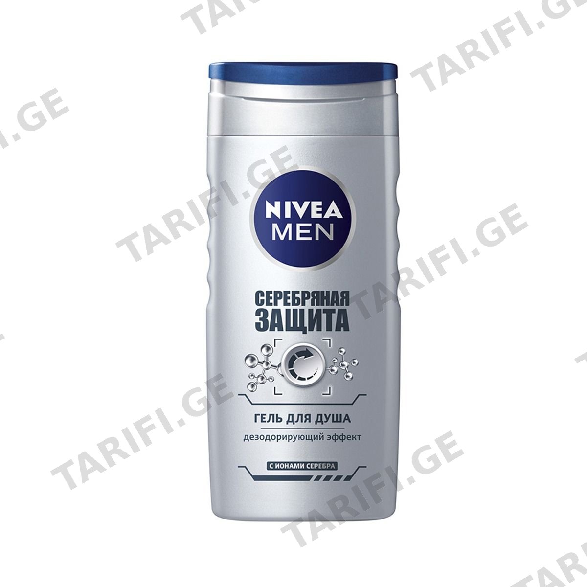მამკაცის შხაპის გელი Silver Protect 8302/8111 ნივეა - Nivea