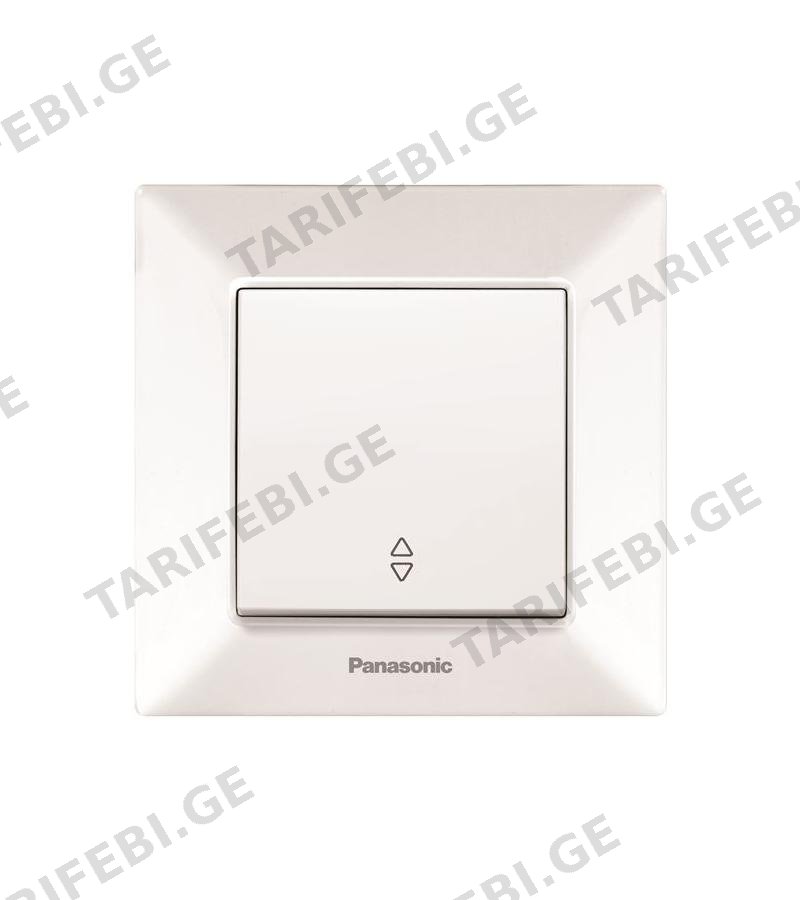 გადამრთველი PANASONIC ARKEDIA SLIM რევერსით 1-ნი თეთრი