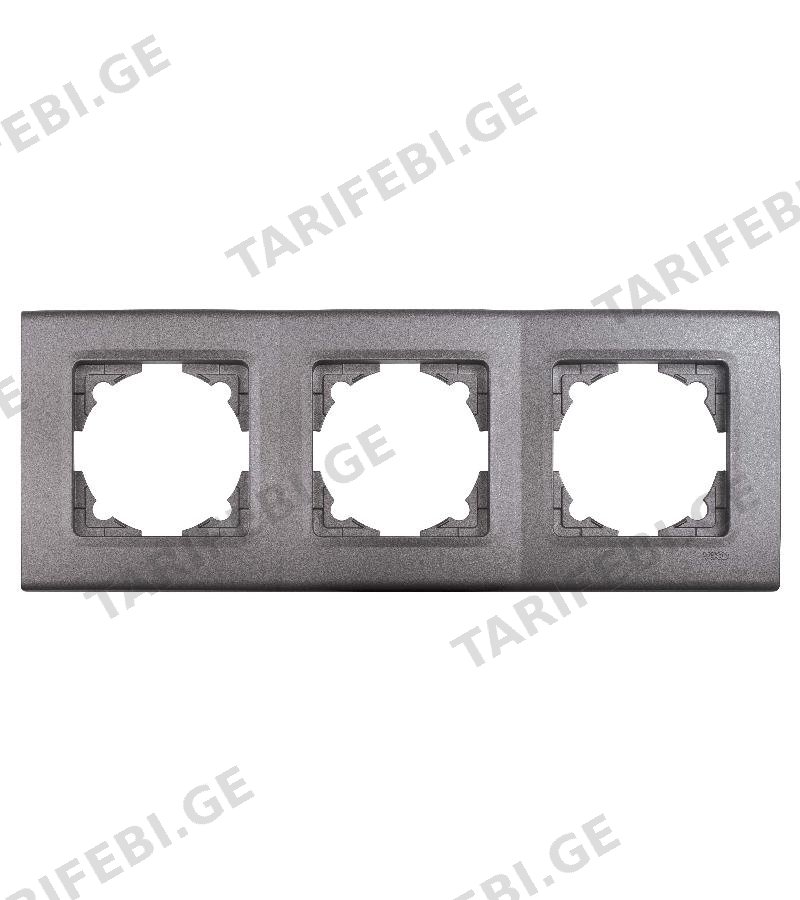 ჩამრთველ-როზეტის კანტი 3-ნი LINNERA GRANIT GRISI #90482003-MD VIKO by Panasonic
