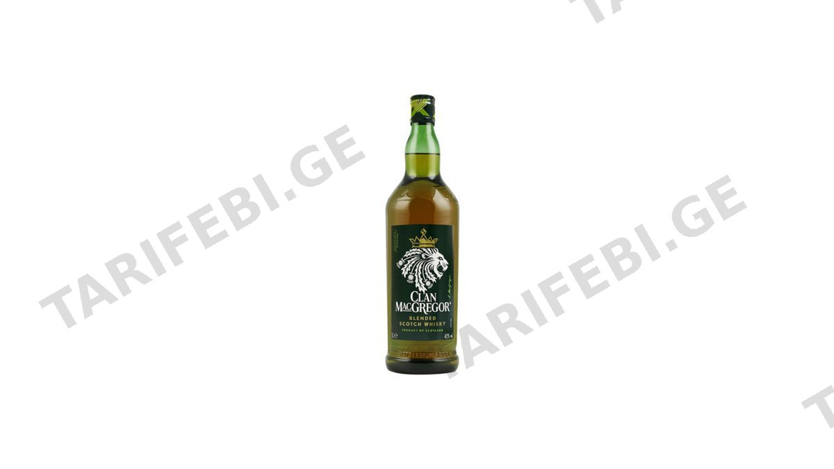 CLAN MACGREGOR ვისკი 40% 1ლ