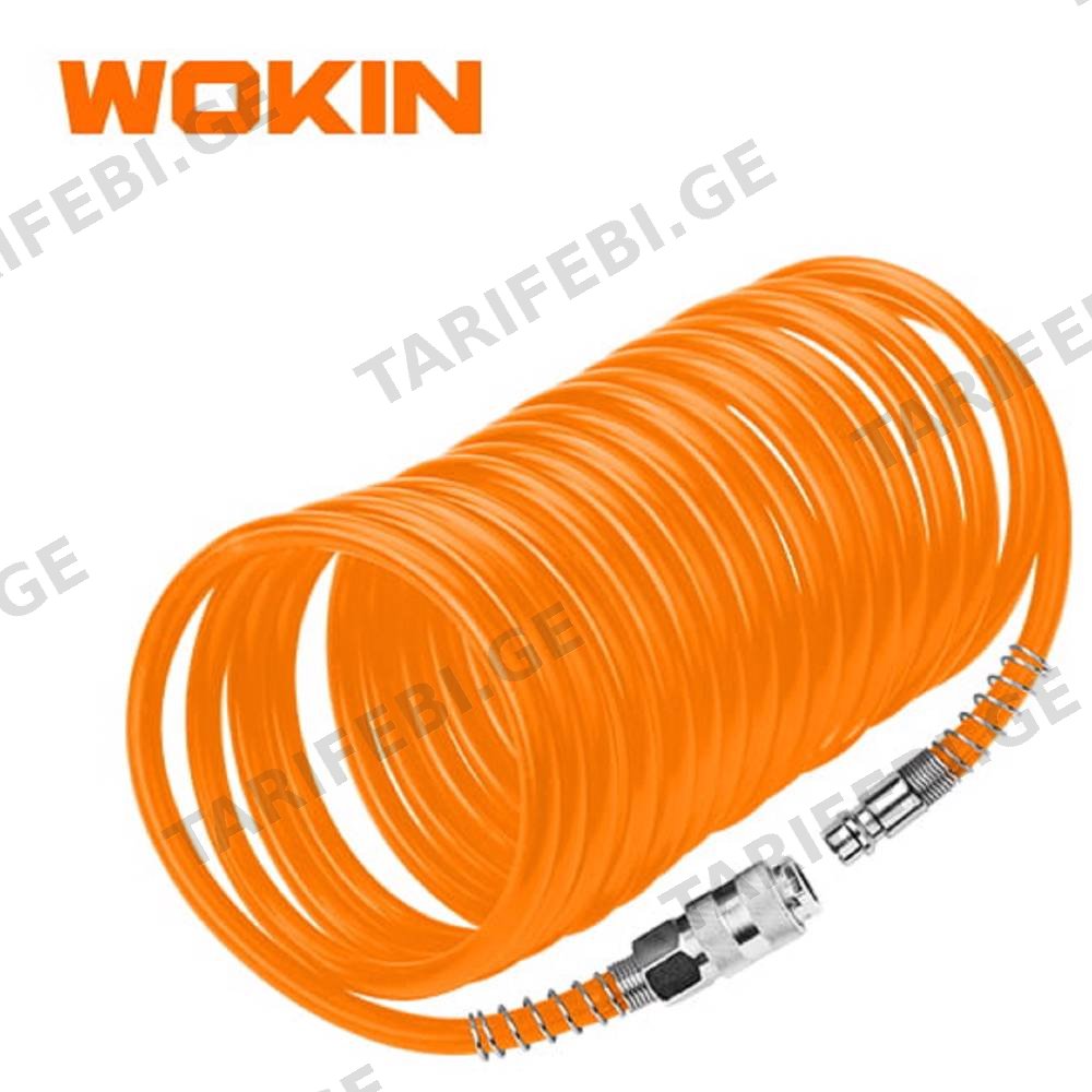 ჰაერის კომპრესორის მილი Wokin 815025, 6mmx8mmx15m, Air Hose, Orange