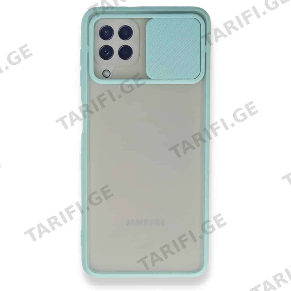 Samsung Galaxy M22 Palm Camera Sliding Silicone Case კამერის დაცვით ქეისი