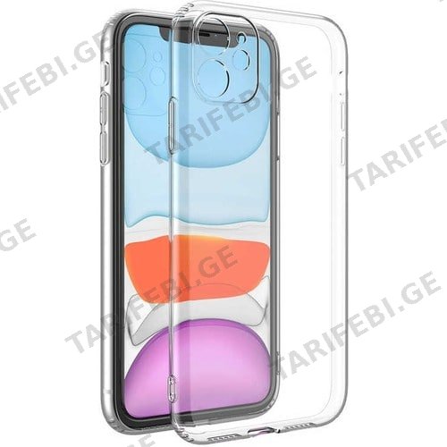 iPhone 11 Lux Clear Case გამჭვირვალე სილიკონის ქეისი