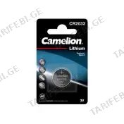ლითიუმის ელემენტი CR2032 1ც Camelion