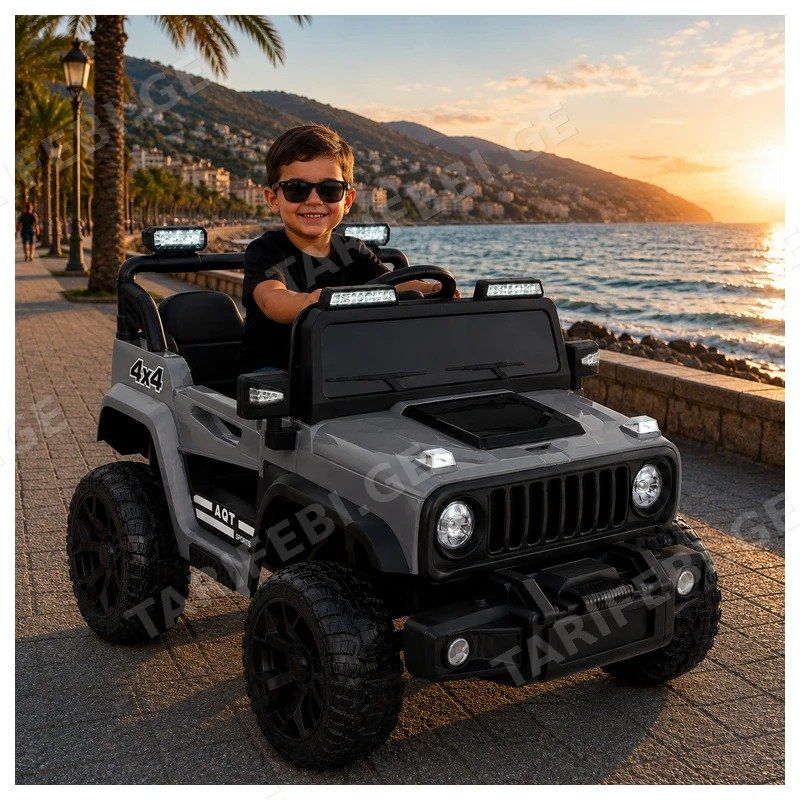 საბავშვო ელექტრო მანქანა JEEP M-60D-C 2 ძრავით 12V
