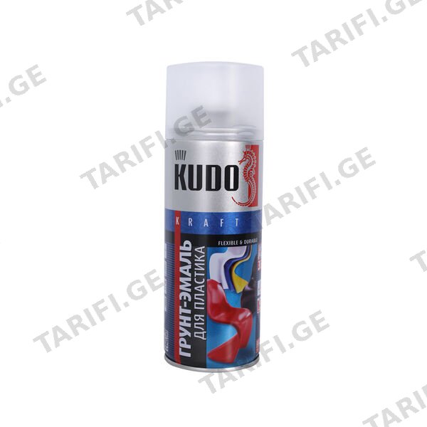 ემალის გრუნტი სპრეი მუქი ნაცრისფერი 0.52 ლ KUDO RAL 7021